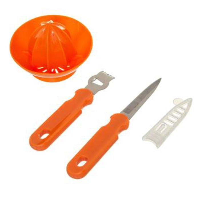 Set 3 Ustensiles de Découpe "Agrume" 22cm Orange | Petite Découpe Petite Découpe Orange