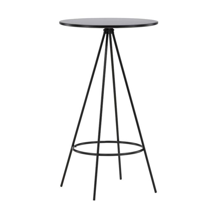 Table de Bar "Bistro" 105cm Noir | Table de Bar Cuisine & Bar Noir