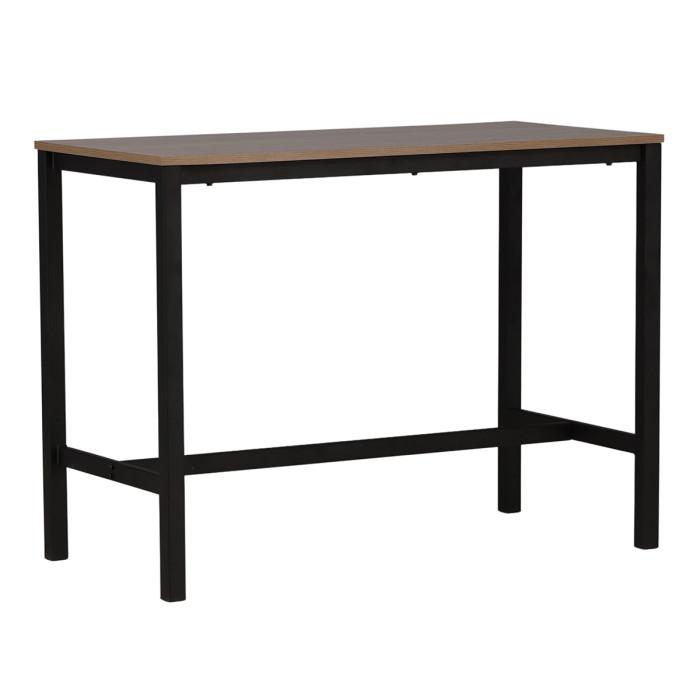 Table de Bar "Camden" 120cm Noyer | Table de Bar Cuisine & Bar Noyer & Noir