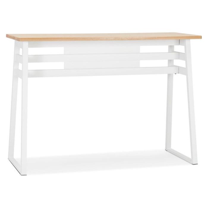 Table de Bar Scandinave "Javier" 150cm Blanc | Table de Bar Cuisine & Bar Blanc