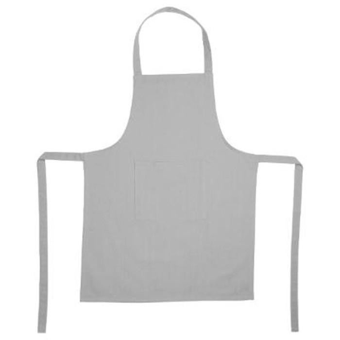 Tablier de Cuisine "Coton" 80cm Gris Clair | Tablier de Cuisine Linge de Cuisine Gris Clair