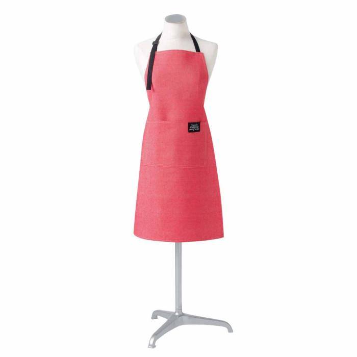 Tablier de Cuisine "Harold" 84cm Rouge | Tablier de Cuisine Linge de Cuisine Rouge