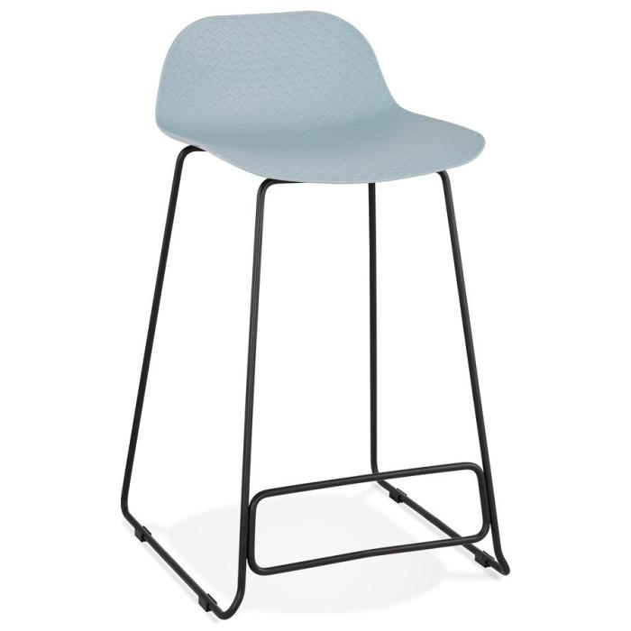 Tabouret de Bar "Blitz" 85cm Bleu & Noir | Tabouret de bar Cuisine & Bar Bleu & Noir