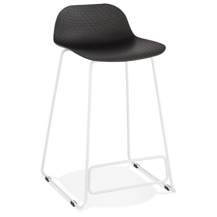 Tabouret de Bar "Blitz" 85cm Noir & Blanc | Tabouret de bar Cuisine & Bar Noir & Blanc