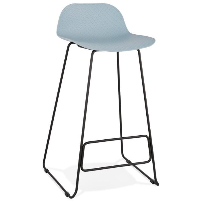 Tabouret de Bar "Blitz" 95cm Bleu & Noir | Tabouret de bar Cuisine & Bar Bleu & Noir