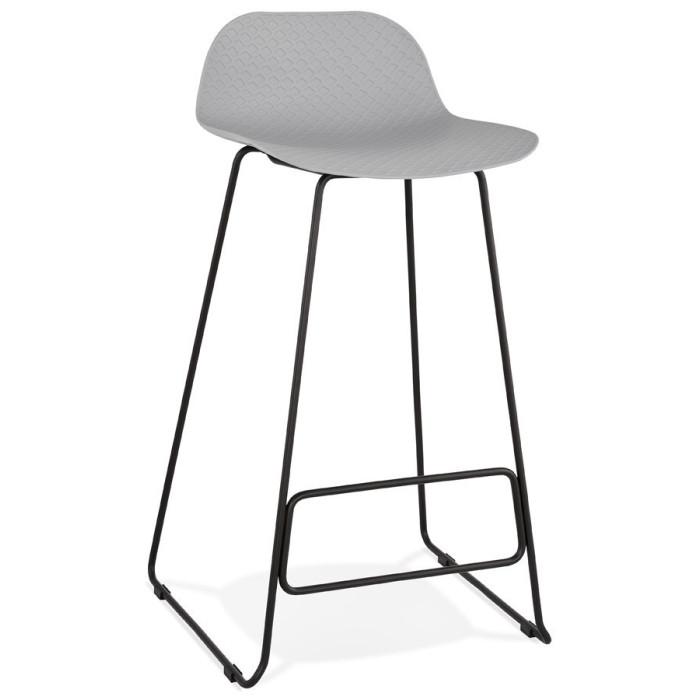 Tabouret de Bar "Blitz" 95cm Gris & Noir | Tabouret de bar Cuisine & Bar Gris & Noir