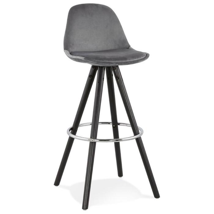 Tabouret de Bar "Caneo" 97cm Gris & Noir | Tabouret de bar Cuisine & Bar Gris & Noir