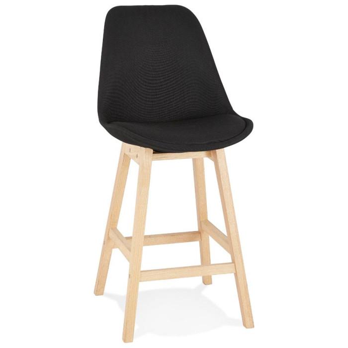 Tabouret de Bar Design "Betona" 102cm Noir & Beige | Tabouret de bar Cuisine & Bar Noir & Beige