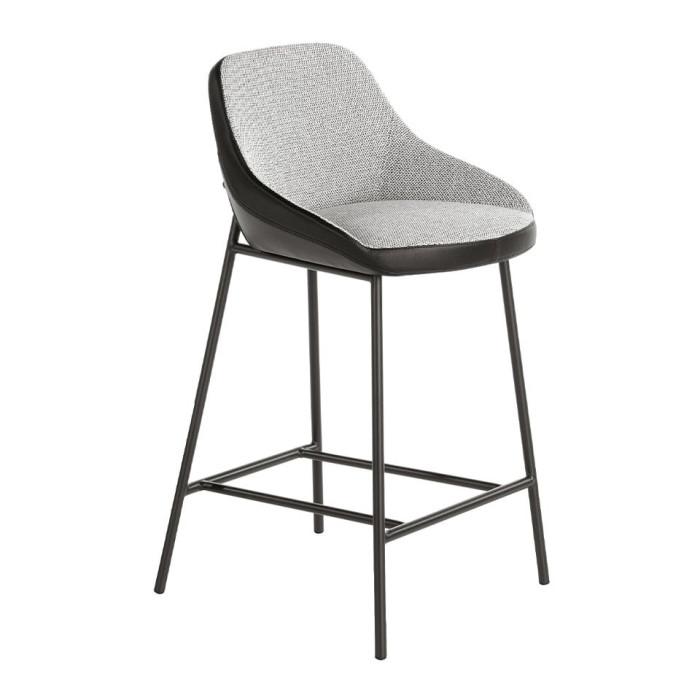 Tabouret de Bar Design "Dominick" 90cm Gris | Tabouret de bar Cuisine & Bar Noir & Gris