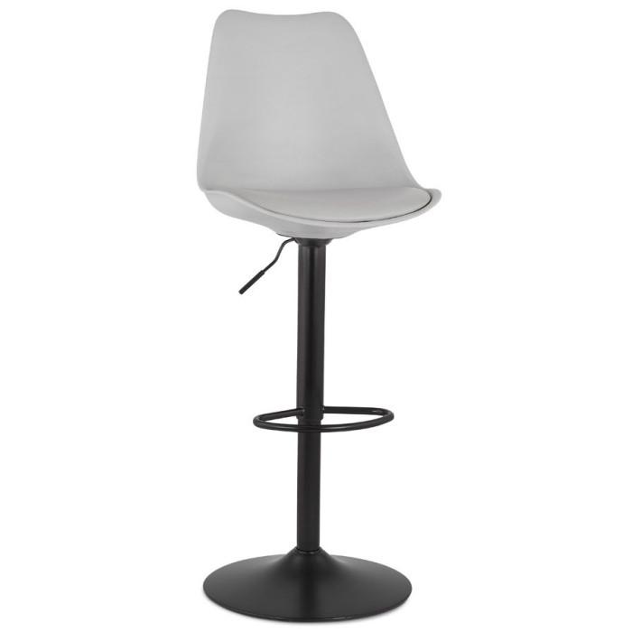 Tabouret de Bar Design "Matrioka" 123cm Gris & Noir | Tabouret de bar Cuisine & Bar Gris & Noir