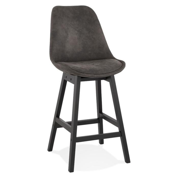 Tabouret de Bar Design "Peina" 103cm Gris & Noir | Tabouret de bar Cuisine & Bar Gris & Noir