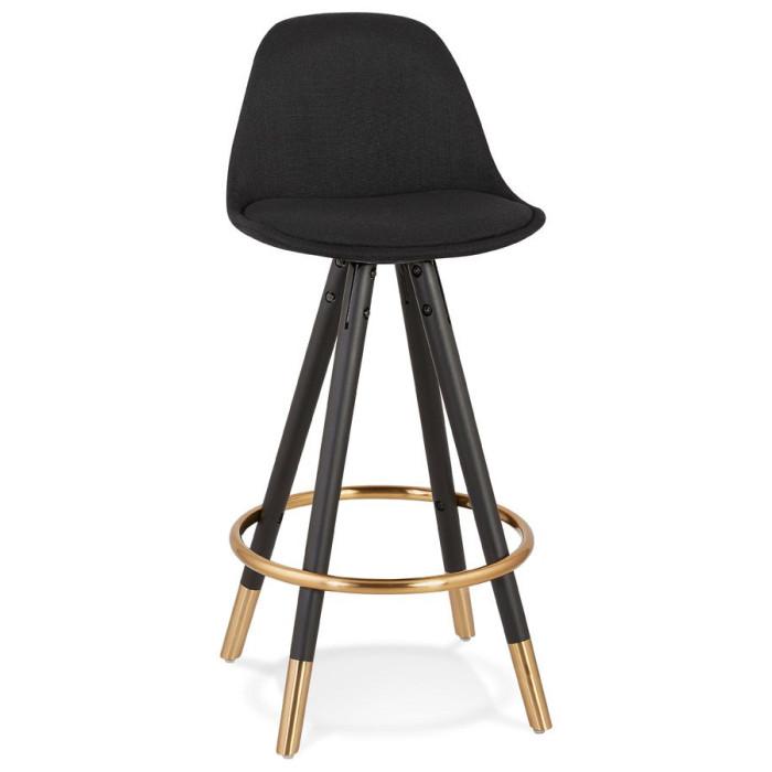 Tabouret de Bar Design "Ratima" 87cm Noir & Or | Tabouret de bar Cuisine & Bar Noir & Or