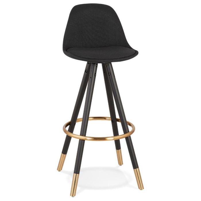 Tabouret de Bar Design "Ratima" 97cm Noir & Or | Tabouret de bar Cuisine & Bar Noir & Or