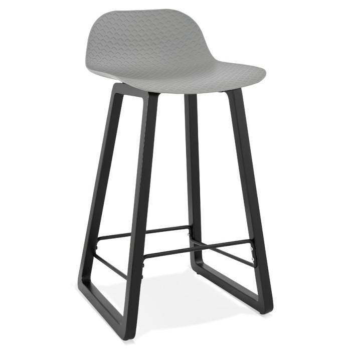 Tabouret de Bar Design "Toki" 87cm Gris & Noir | Tabouret de bar Cuisine & Bar Gris & Noir