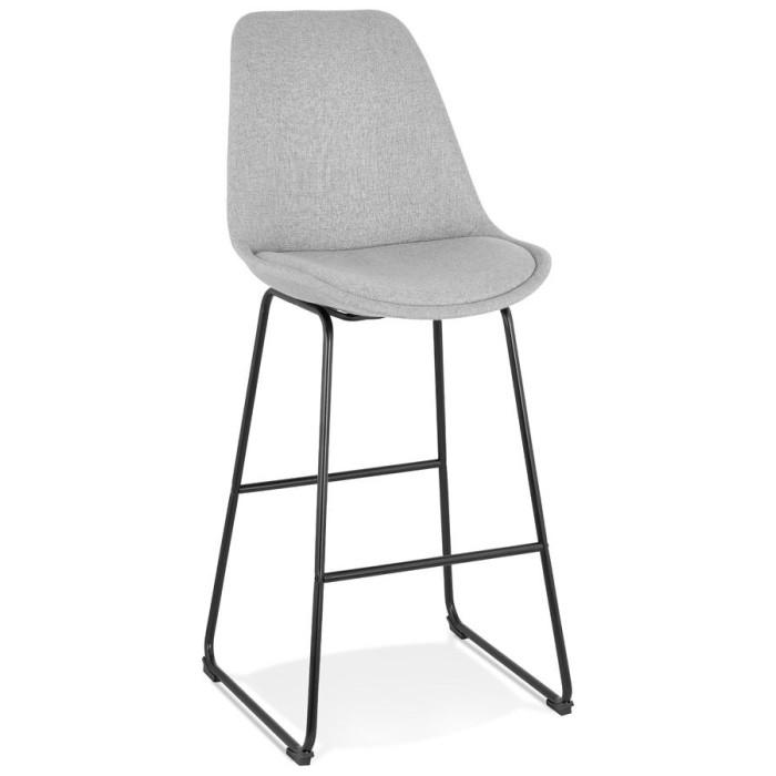 Tabouret de Bar Design "Veretia" 119cm Gris & Noir | Tabouret de bar Cuisine & Bar Gris & Noir