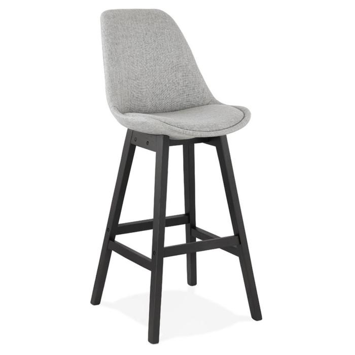 Tabouret de Bar Design "Xenu" 114cm Gris & Noir | Tabouret de bar Cuisine & Bar Gris & Noir