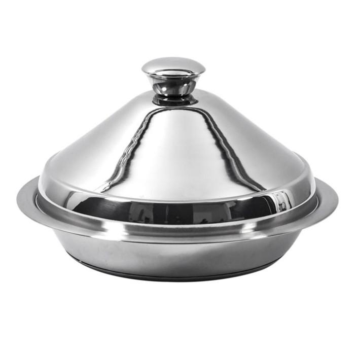 Tajine en Inox "Induction" 24cm Argent | Plat de Cuisson & Four Plat de Cuisson & Four Argent