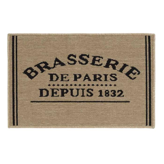 Tapis de Cuisine "Troquet" 50x80cm Marron | Tapis de Cuisine Linge de Cuisine Marron