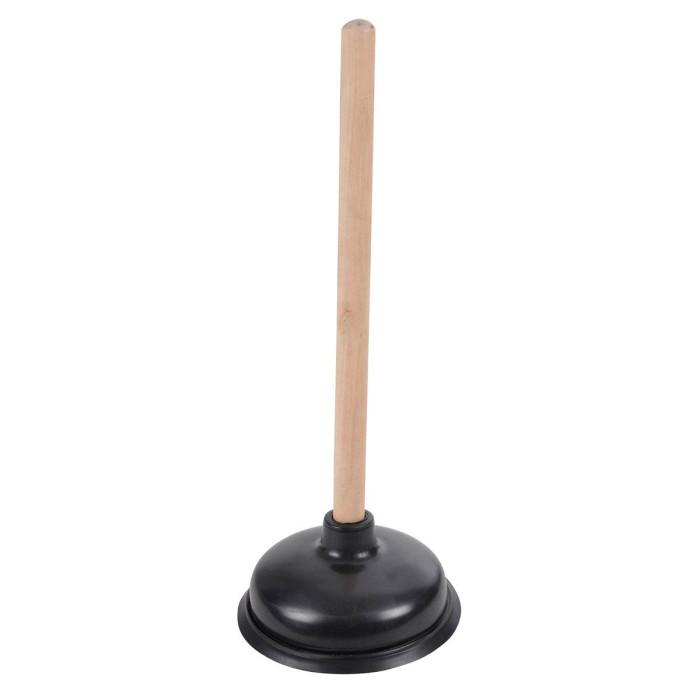 Ventouse en Bois "Déboucheur WC" Naturel & Noir | Accessoire de Nettoyage Accessoire de Nettoyage Accessoire de Nettoyage