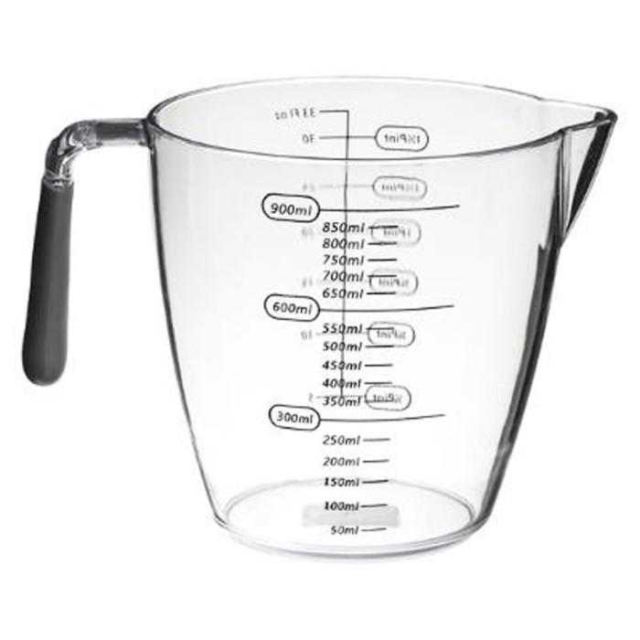 Verre Doseur "Gradué" 900ml Transparent | Verre Doseur Ustensiles de Cuisine Transparent