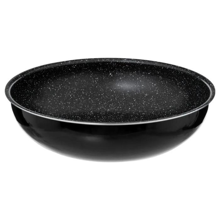 Wok en Aluminium "Amovible" 28cm Noir | Poêle & Sauteuse Poêle & Sauteuse Noir