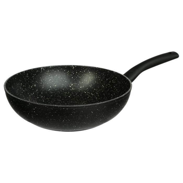 Wok en Aluminium "Pierre" 28cm Noir | Poêle & Sauteuse Poêle & Sauteuse Noir