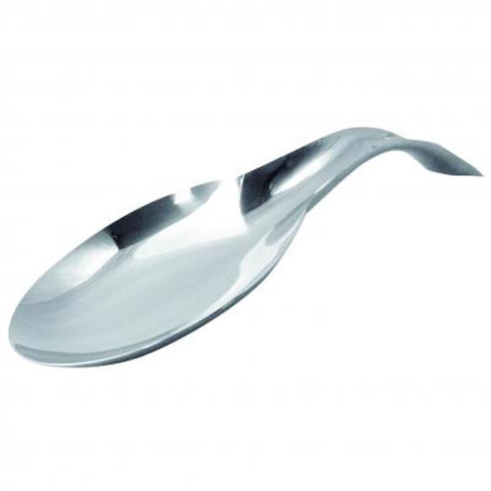 Repose Cuillère en Inox "Cuisiner" 26cm Gris | Pot à Ustensiles Equipement de Cuisine Gris