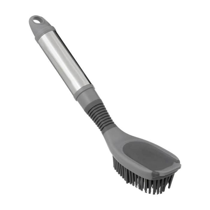 Brosse à Vaisselle "Rubber" 24cm Gris & Argent | Accessoire de Nettoyage Accessoire de Nettoyage Accessoire de Nettoyage