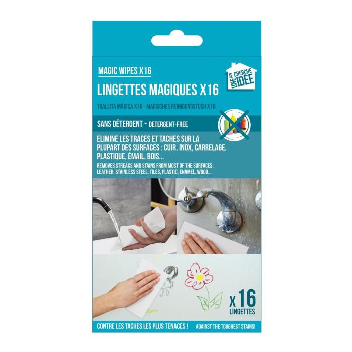 Lot de 16 Lingettes "Magiques" 15cm Blanc | Accessoire de Nettoyage Accessoire de Nettoyage Accessoire de Nettoyage